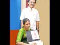 Stalin with wife Durga Stalin with wife Durga
