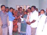 Govt. doctors present gold ring for new born Govt. doctors present gold ring for new born