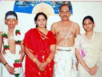 Anandalakshmi with suraj and family Anandalakshmi with suraj and family