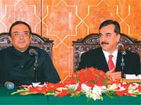 Zardari with Gilani Zardari with Gilani