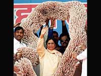 Currency Garlanad Mayawati Currency Garlanad Mayawati