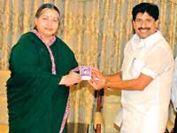 Jayalalitha and Ku Pa Krishnan Jayalalitha and Ku Pa Krishnan