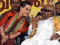 Sonia Gandhi and Karunanidhi Sonia Gandhi and Karunanidhi