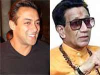 Salman Khan and Bal thakre Salman Khan and Bal thakre