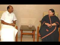 Jayalalitha with Ramdoss Jayalalitha with Ramdoss