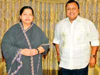 Jaya with Radharavi Jaya with Radharavi