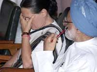 Sonia Gandhi and Manmohan Singh Sonia Gandhi and Manmohan Singh