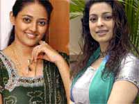 Nithyanantha and Juhi Chawla Nithyanantha and Juhi Chawla