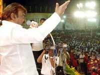 Vijayakanth at Salem conference Vijayakanth at Salem conference
