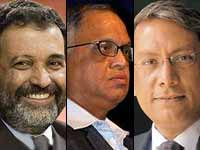 Mohandas Pai, Narayana Murthy and Ravi Venkatesan Mohandas Pai, Narayana Murthy and Ravi Venkatesan