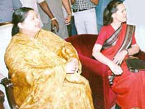 Jayalalitha and Sonia Jayalalitha and Sonia
