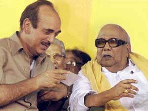 Ghulam Nabi Azad and Karunanidhi Ghulam Nabi Azad and Karunanidhi