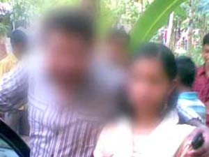 Manikandan with the girl Manikandan with the girl