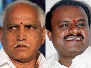 Yeddyurappa and Kumaraswamy Yeddyurappa and Kumaraswamy
