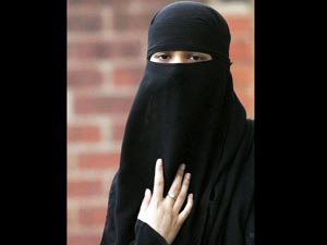Burka clad woman Burka clad woman