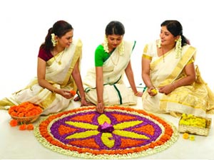 வந்தது ஓணம்-அத்தப் பூ கோலமிட்டு மகாபலிக்கு வரவேற்பு 