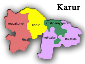 Karur Map Karur Map