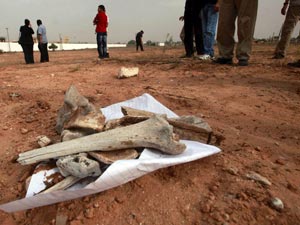 Mass grave found in Libya Mass grave found in Libya