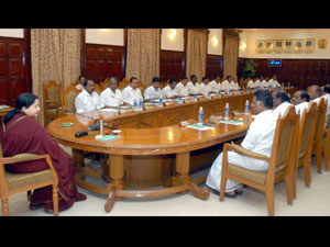 Jayalalitha Cabinet Meets Jayalalitha Cabinet Meets