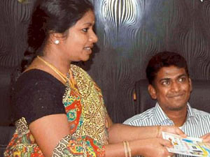 Alex Paul Menon with his wife Asha Alex Paul Menon with his wife Asha