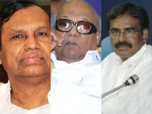 TR Baalu Karunanidhi and Pazhani Manickam TR Baalu Karunanidhi and Pazhani Manickam