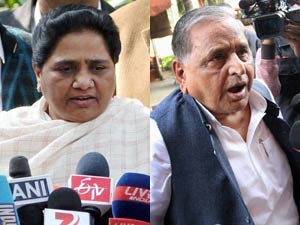 Mulayam Singh Yadav and Mayawati Mulayam Singh Yadav and Mayawati