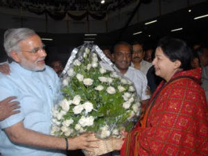 Narendra Modi and Jayalalitha Narendra Modi and Jayalalitha