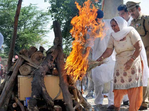 Sarabjit Singh cremated Sarabjit Singh cremated