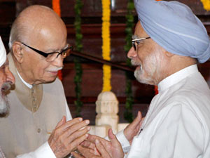 Advani and Manmohan singh Advani and Manmohan singh