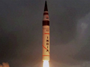 Agni-IV missile successfully test fired Agni-IV missile successfully test fired