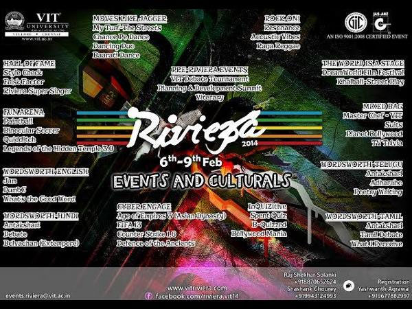 VIT University gears up for Riviera 2014 VIT University gears up for Riviera 2014