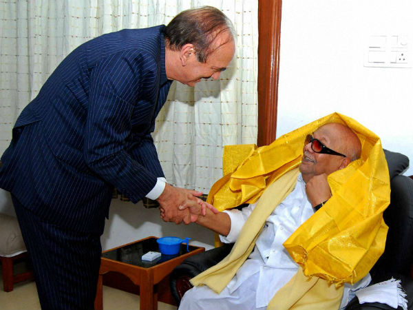 குலாம் நபி - கருணாநிதி சந்திப்பு