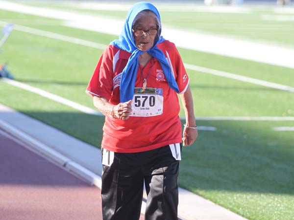 Old lady being energetic athlete till now… Old lady being energetic athlete till now…