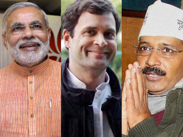 நிலையான இடத்தில் மோடி, ராகுல், கெஜ்ரிவால்