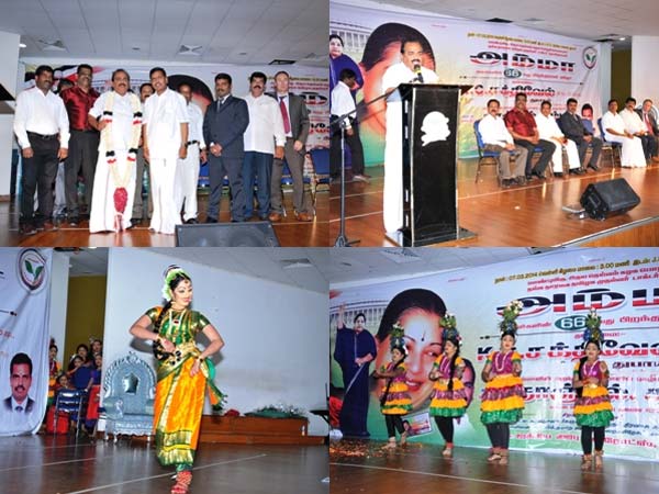 Jayalalithaa's birthday celebration in Dubai Jayalalithaa's birthday celebration in Dubai