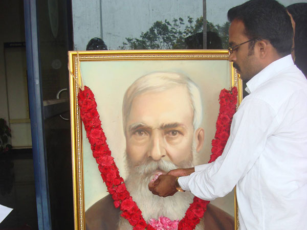 The employees of Central Institute of Classical Tamil celebrates Caldwell bicentenary The employees of Central Institute of Classical Tamil celebrates Caldwell bicentenary