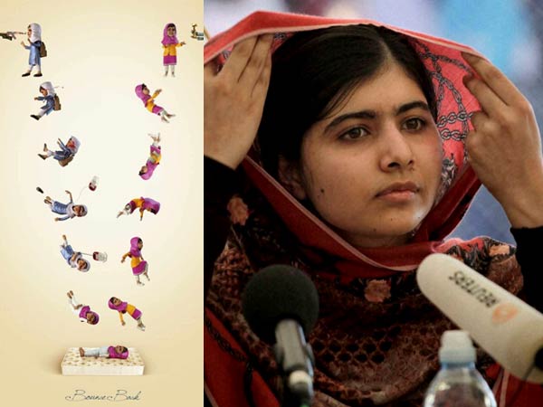 Mattress Ad Uses Gory Cartoon Of Malala Being Shot Mattress Ad Uses Gory Cartoon Of Malala Being Shot
