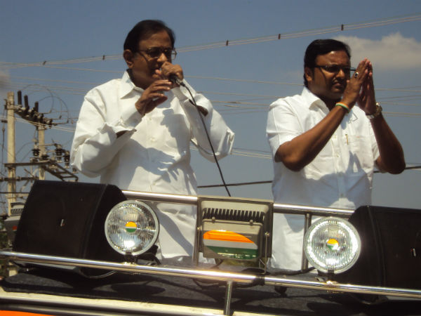 மகனை இறக்கிய ப.சி
