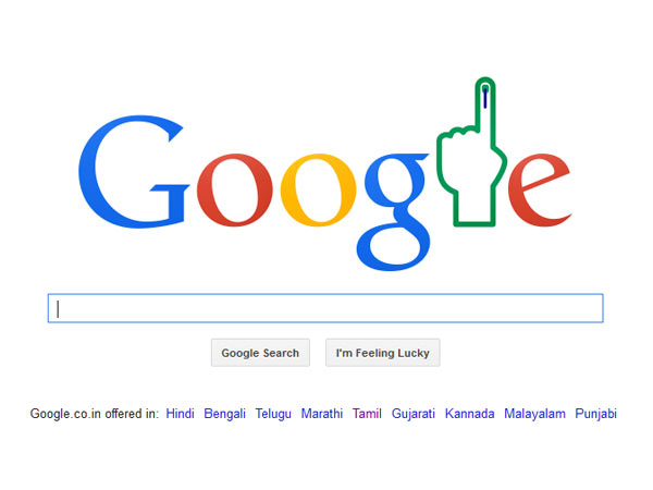 Google marks Lok Sabha Elections 2014 counting day with a powerful doodle Google marks Lok Sabha Elections 2014 counting day with a powerful doodle