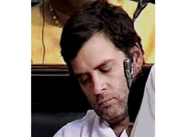 Rahul Gandhi caught sleeping in Parliament Rahul Gandhi caught sleeping in Parliament