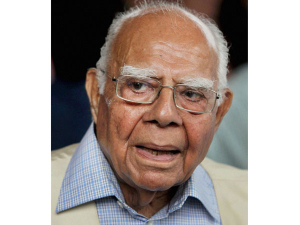 Ram Jethmalani says nothing wrong in Vaidik's meeting with Saeed Ram Jethmalani says nothing wrong in Vaidik's meeting with Saeed