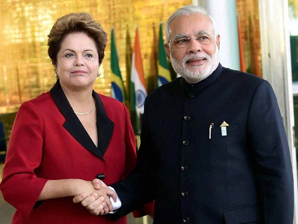 India signs three deals with 'key global partner' Brazil India signs three deals with 'key global partner' Brazil