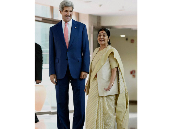 US Secretary of State John Kerry meets Arun Jaitley; Sushma Swaraj US Secretary of State John Kerry meets Arun Jaitley; Sushma Swaraj