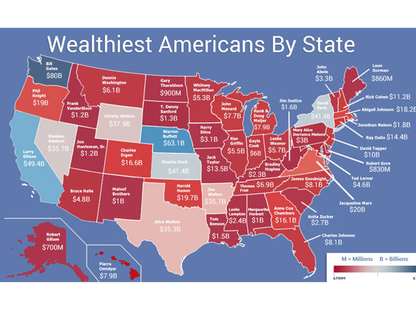 25% of billionaires in America live in California 25% of billionaires in America live in California