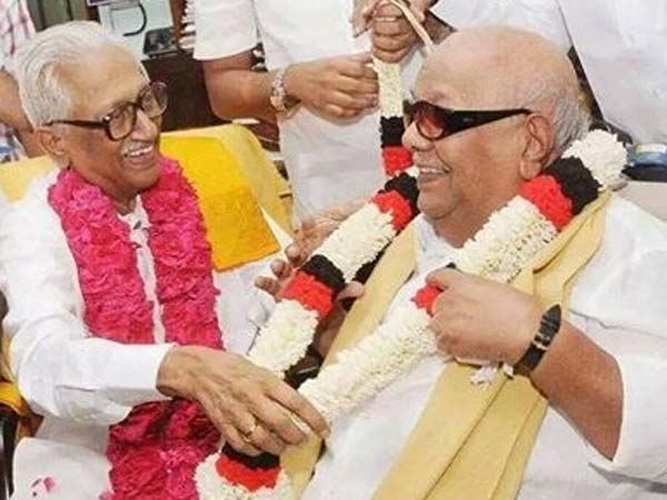 கருணாநிதியும், அன்பழகனும்