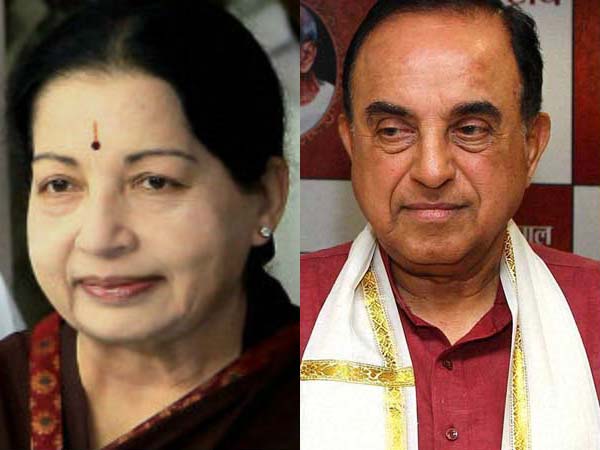Jayalalithaa files one more defamation case against Subramanian Swamy Jayalalithaa files one more defamation case against Subramanian Swamy