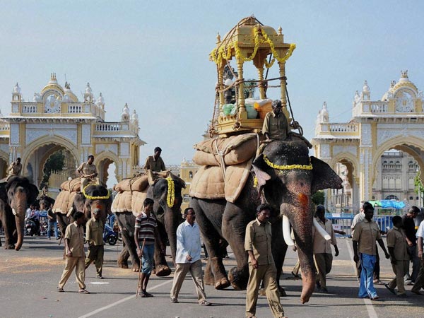 Mysore celebrates Dasara without its Maharaj Mysore celebrates Dasara without its Maharaj