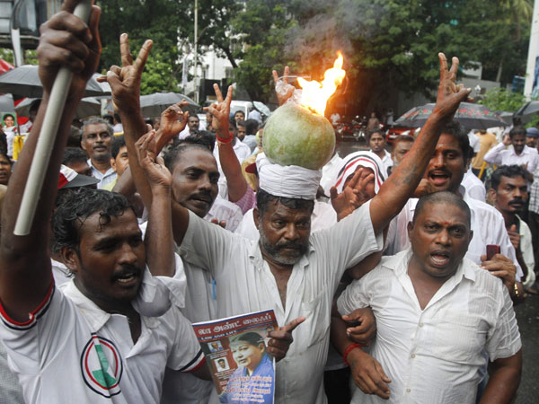 தலையில் பூசணி