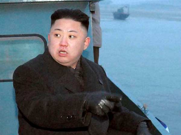 North Korean dictator walks with stick North Korean dictator walks with stick