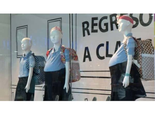 Venezuela Shocks Shoppers With Pregnant Schoolgirl Mannequins Venezuela Shocks Shoppers With Pregnant Schoolgirl Mannequins